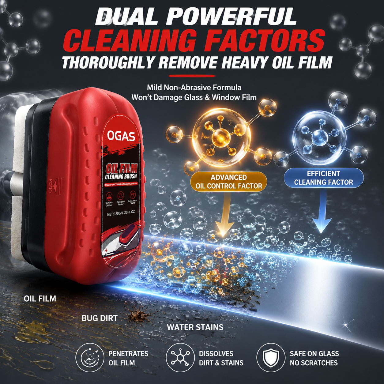 Car Glass Oil Film Cleaning Br - Leather Cleaner Interior recensie en prijs