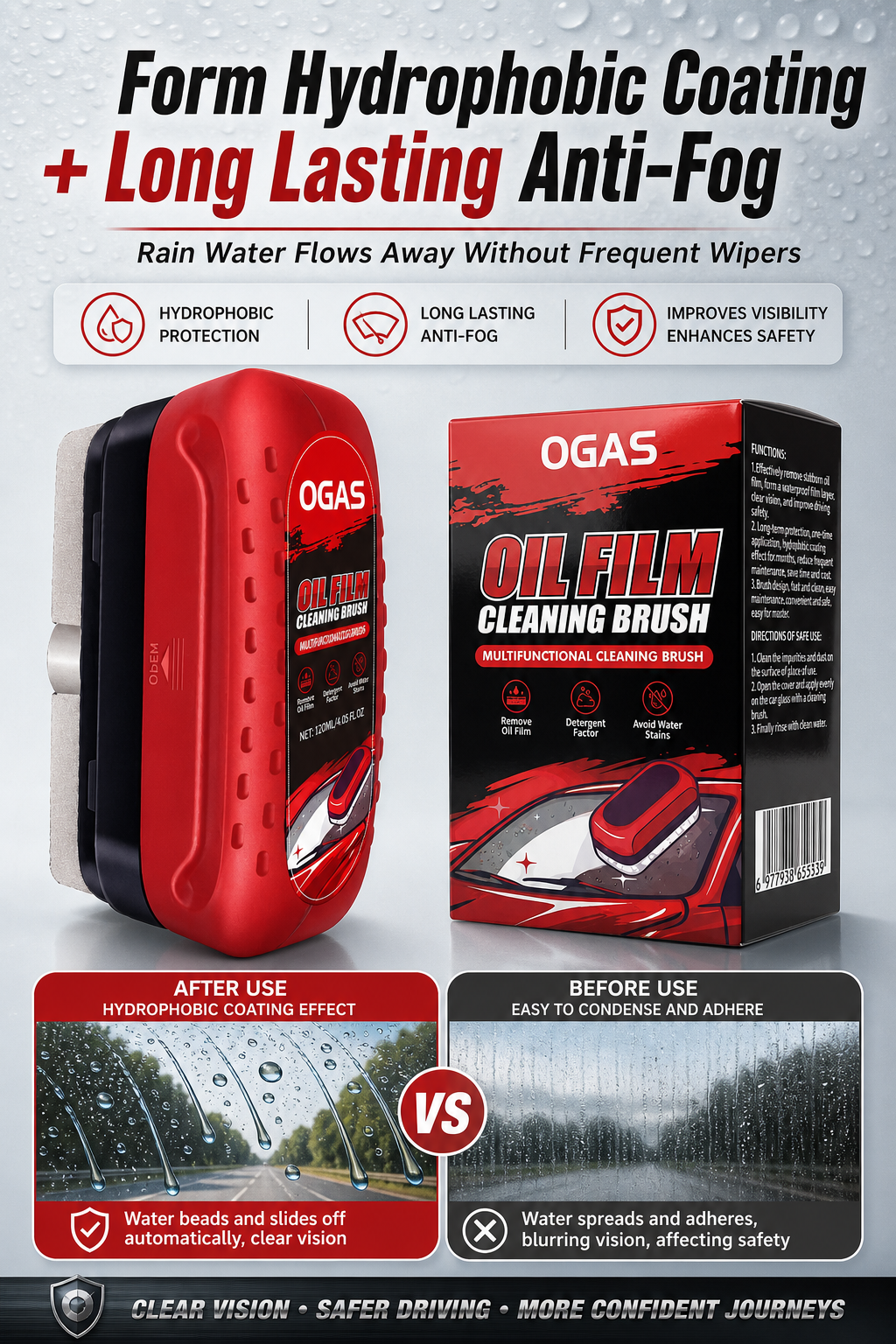 Car Glass Oil Film Cleaning Br - Leather Cleaner Interior recensie en prijs