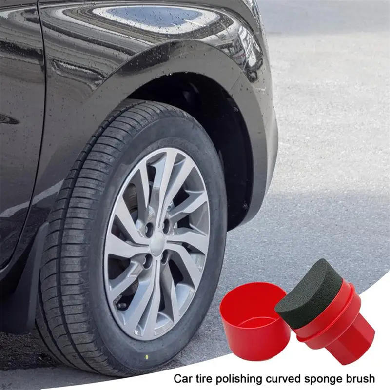 Curved Car Tire Waxing Sponge  - Wax Applicator Pad recensie en prijs