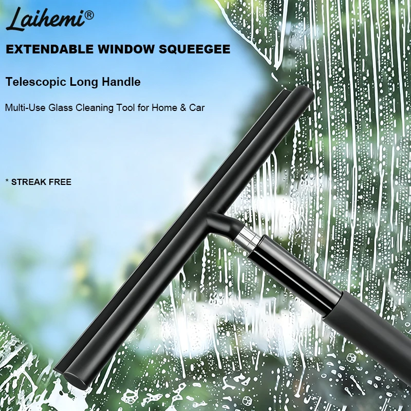 Telescopic Long Handle Window  - Glass Cleaner Streak recensie en prijs
