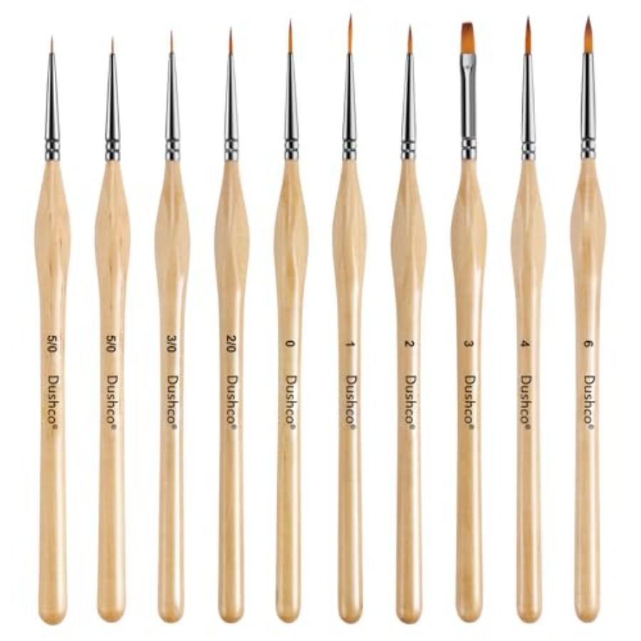 10 pcs Miniature Detail Paint  - Detailing Brush Set recensie en prijs