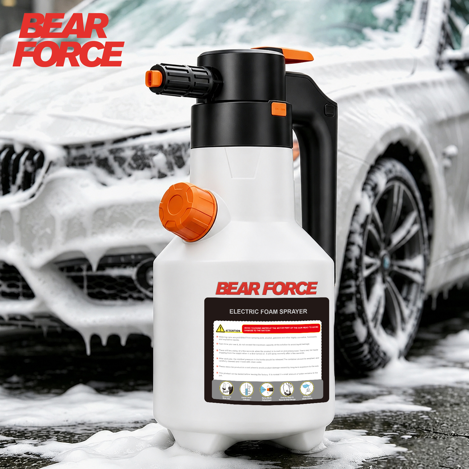 2L Electric Foam Sprayer, 3000 - Foam Cannon Car Wash recensie en prijs