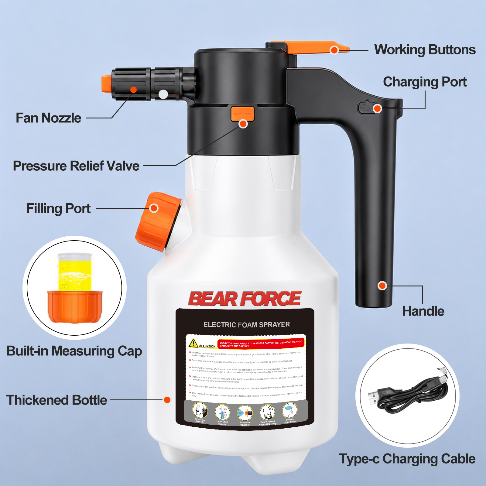 2L Electric Foam Sprayer, 3000 - Foam Cannon Car Wash recensie en prijs