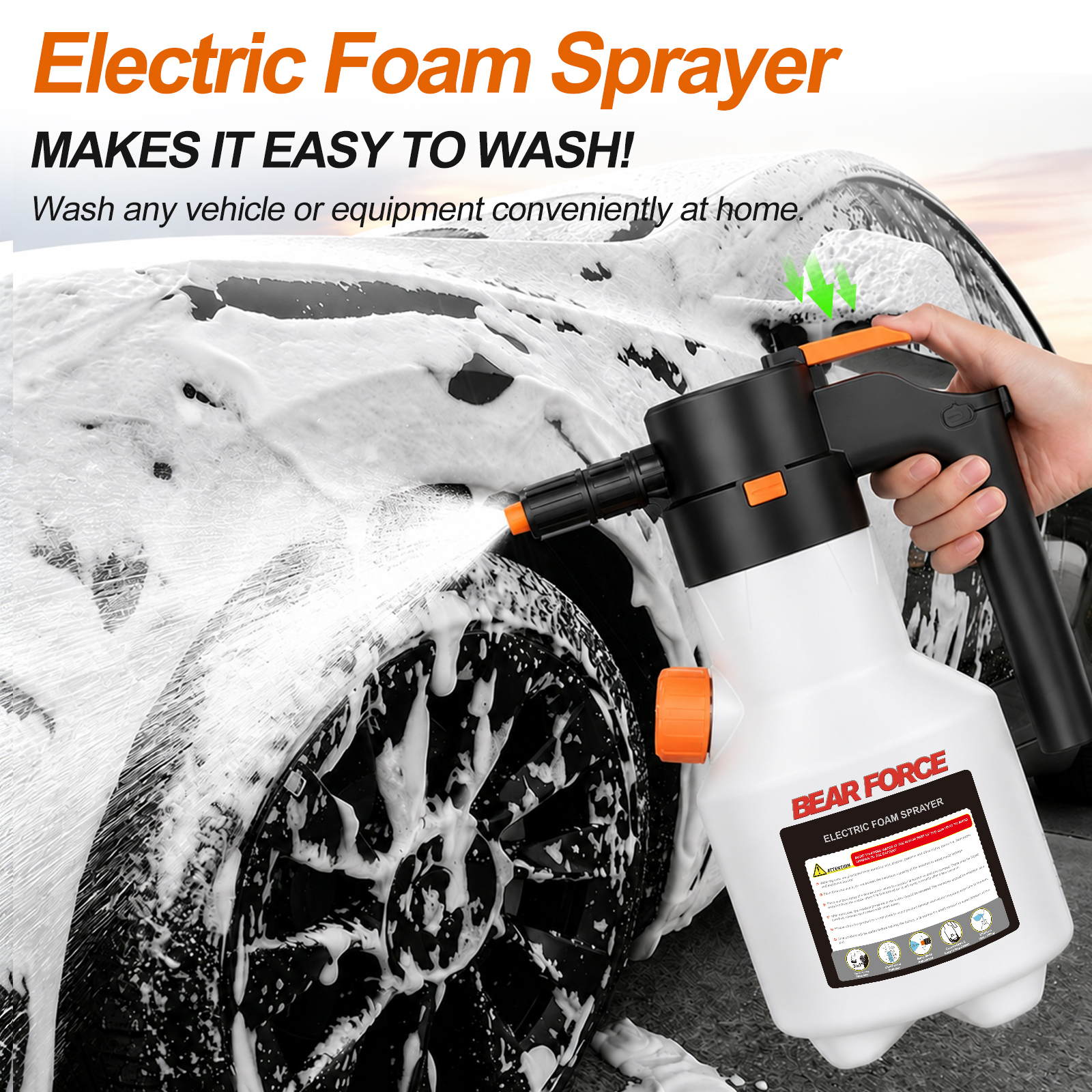 2L Electric Foam Sprayer, 3000 - Foam Cannon Car Wash recensie en prijs