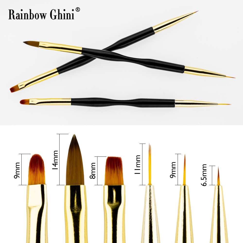 Rainbow Ghini 3Pcs/Set Dual He - Detailing Brush Set recensie en prijs