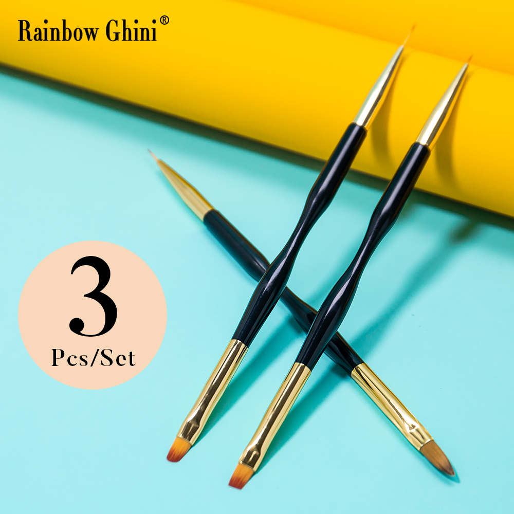 Rainbow Ghini 3Pcs/Set Dual He - Detailing Brush Set recensie en prijs