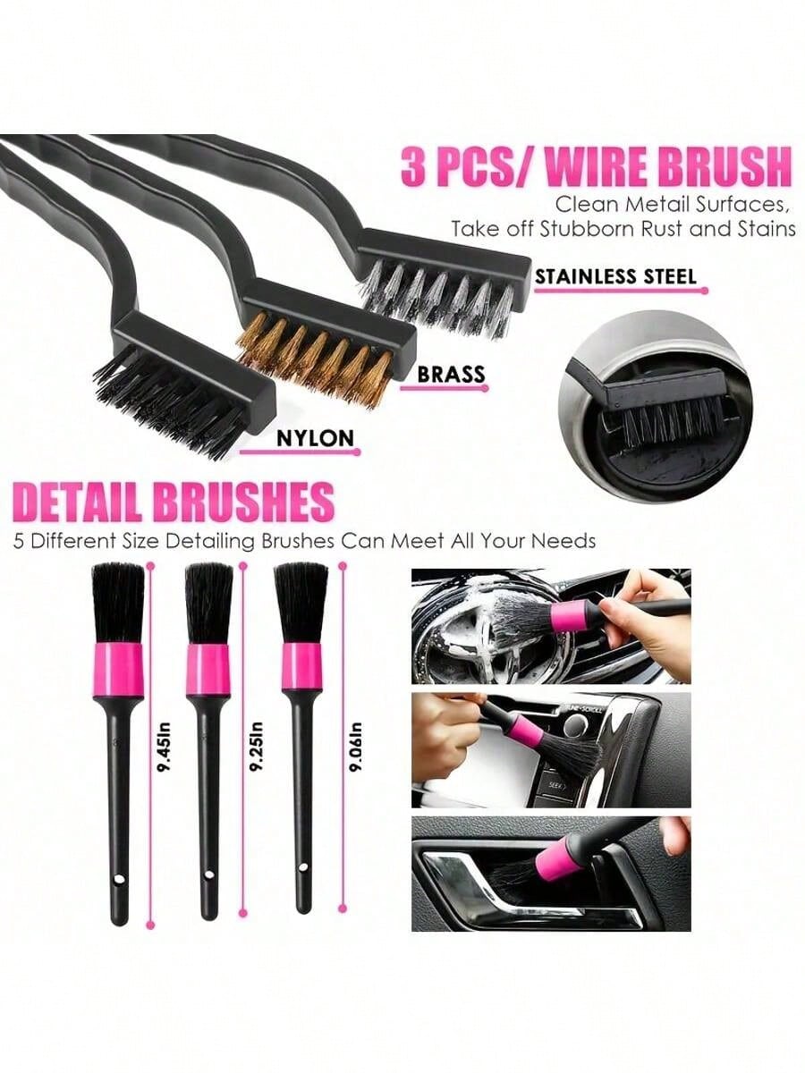 25pcs Car Cleaning Wash Kit In - Interior Detailing Kit recensie en prijs