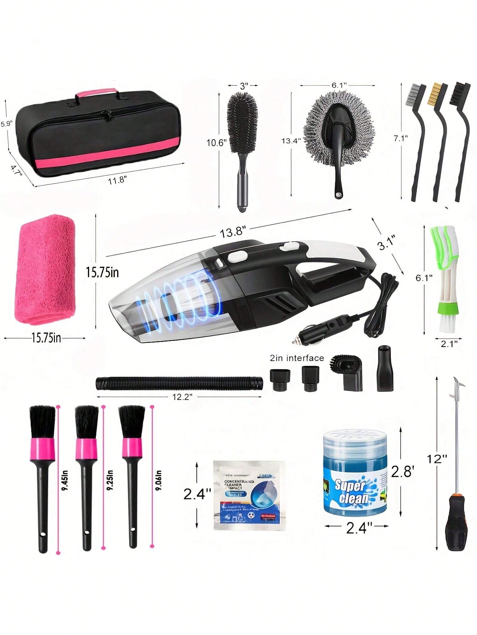 25pcs Car Cleaning Wash Kit In - Interior Detailing Kit recensie en prijs