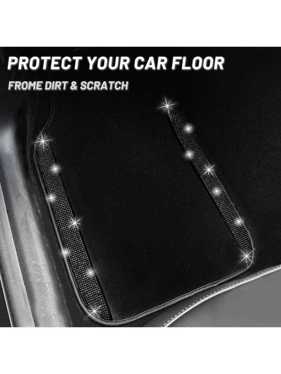 Bling Car Floor Mats Set With  - Dirt Brush Interior recensie en prijs
