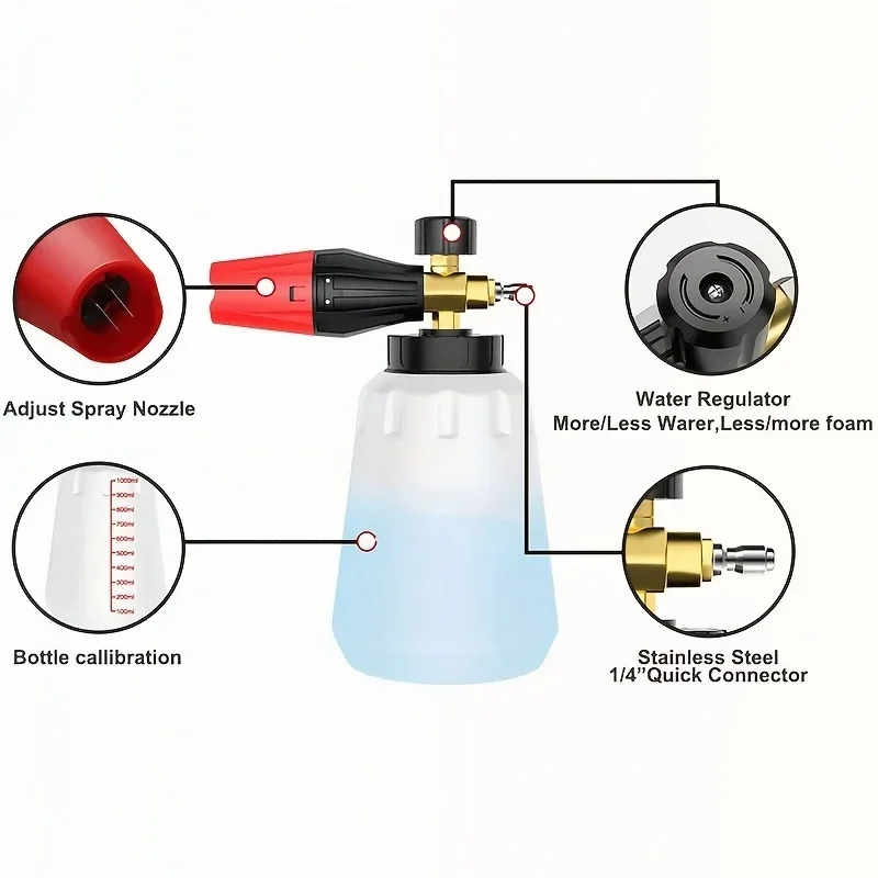 High Pressure PA Foam Cannon   - Foam Cannon Car Wash recensie en prijs