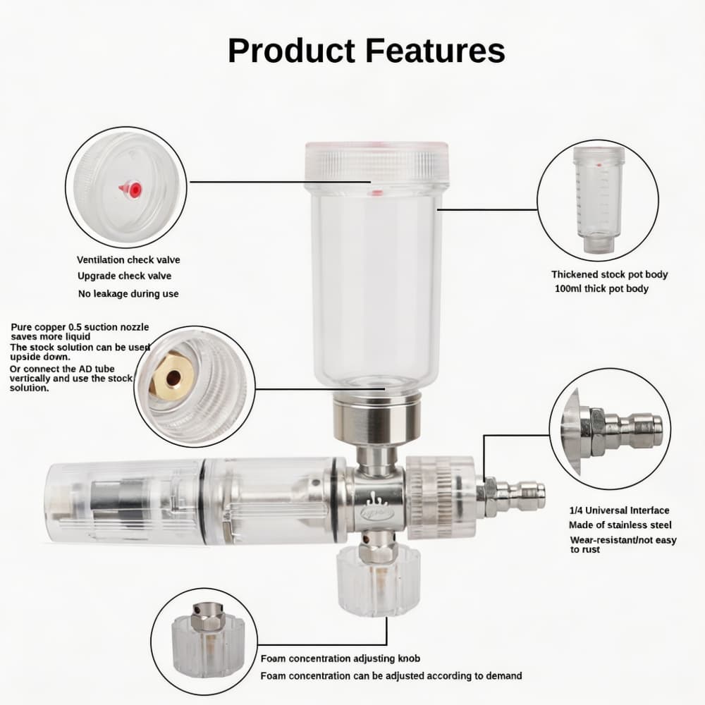 Foam Spray Gun Adjustable 100m - Foam Cannon Car Wash recensie en prijs