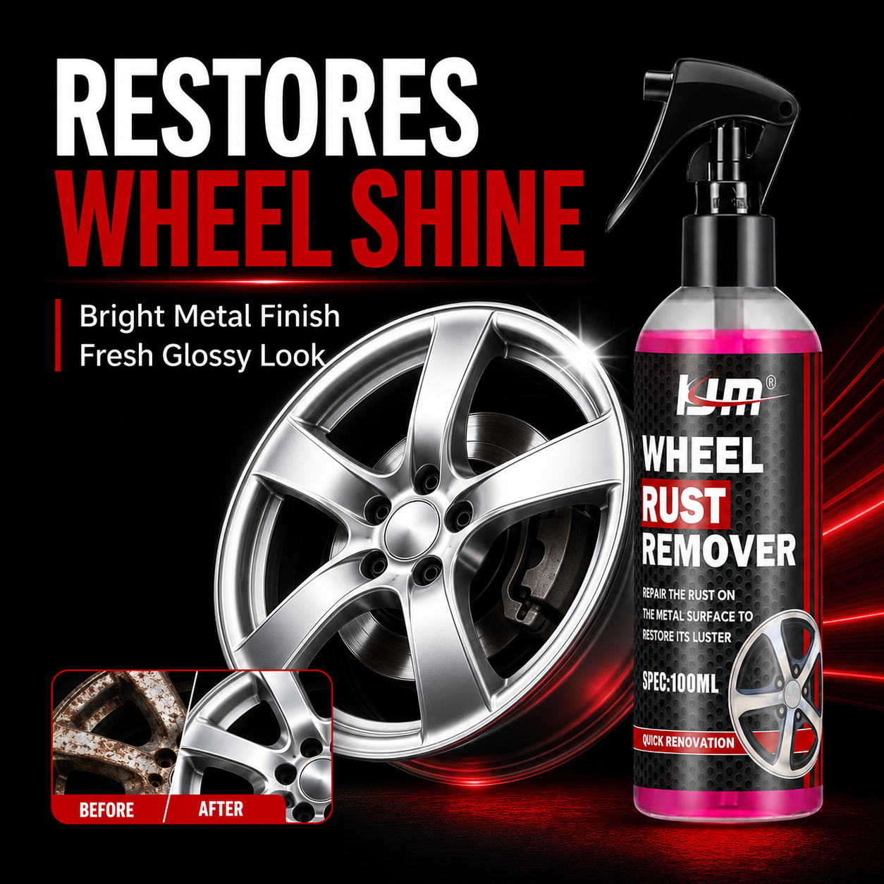 KJM Wheel Cleaner For Car Rims - Wheel Cleaner Alloy recensie en prijs