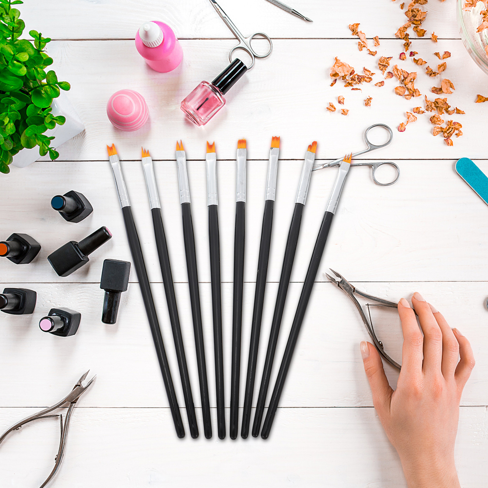 8Pcs Nail Painting Brushes Set - Detailing Brush Set recensie en prijs