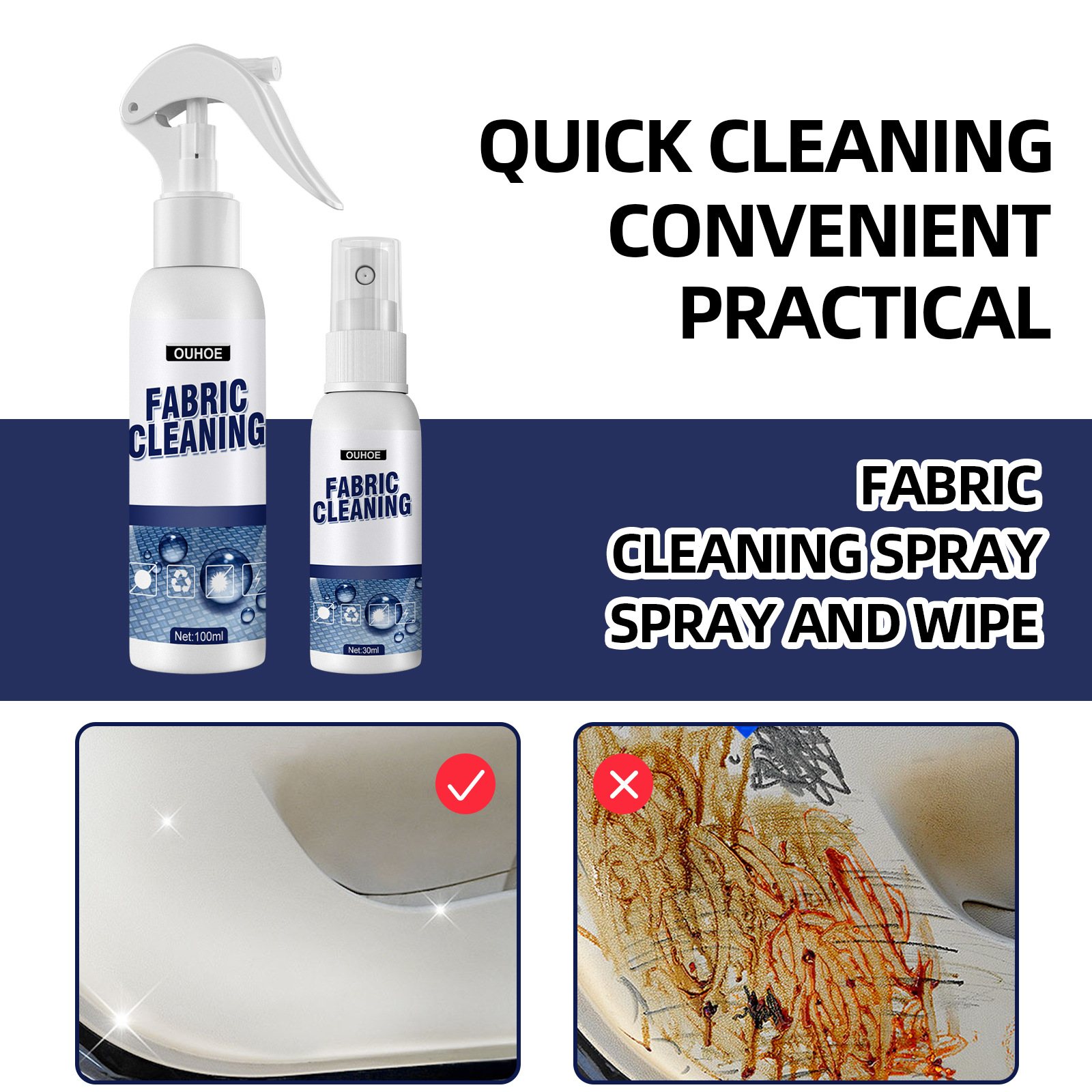 Fabric Cleaning Spray Car Clea - Seat Cleaner Fabric recensie en prijs