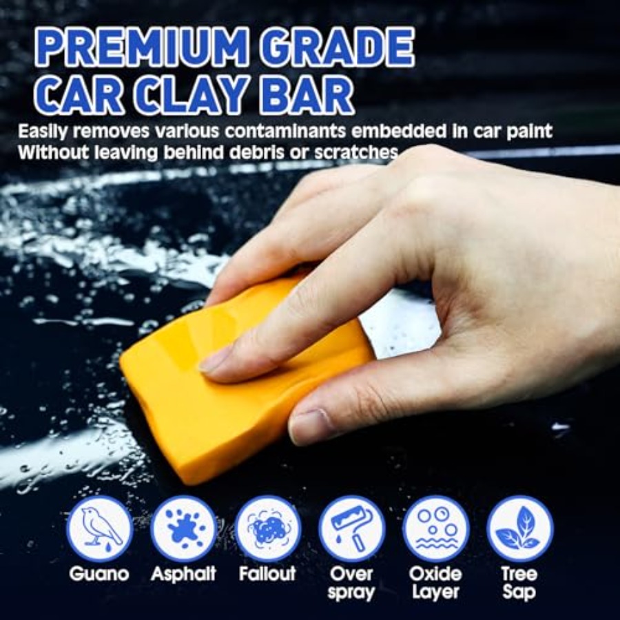 Clay Bars Kit, 6 Clay Bars and - Clay Bar Lubricant recensie en prijs