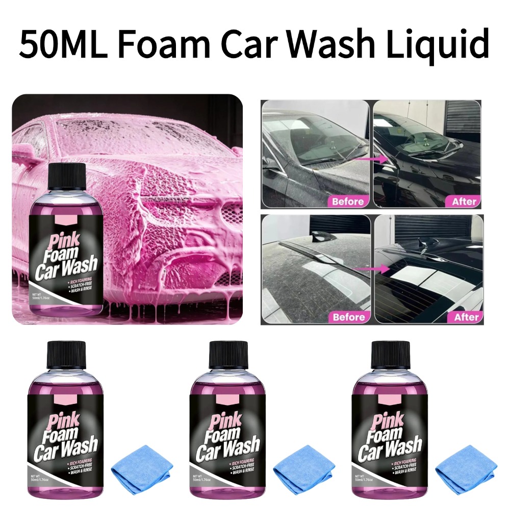 50ml Foam Car Wash Liquid Acti - Microfiber Towel Detailing recensie en prijs