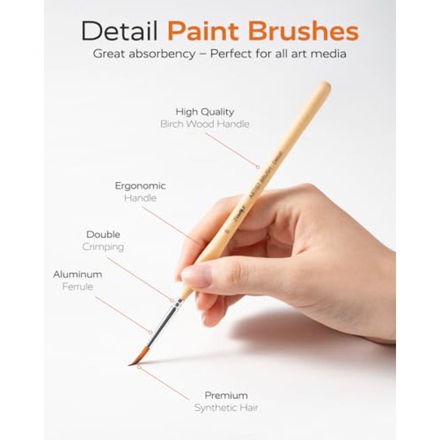 Detail Paint Brushes Set, 12 P - Detailing Brush Set recensie en prijs
