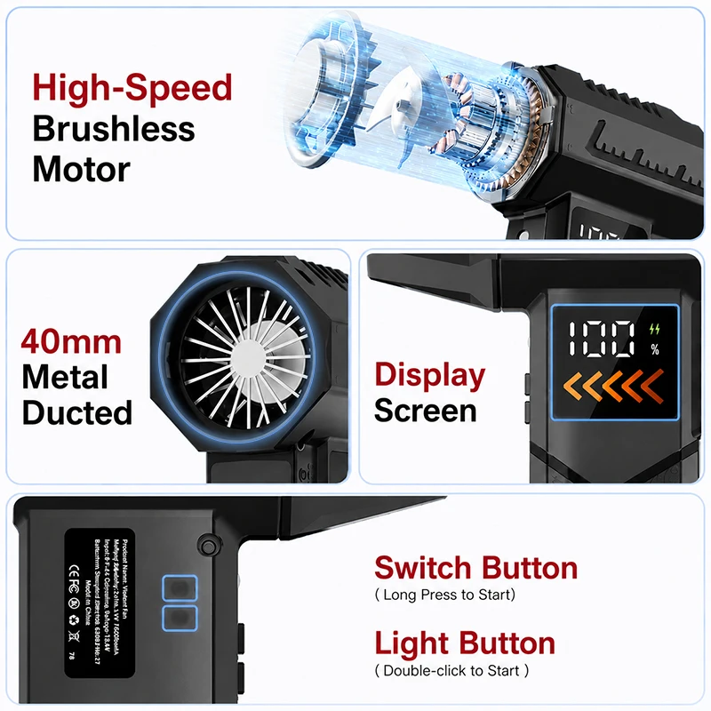 Super Powerful 2800000RPM Elec - Dryer Car Blower recensie en prijs