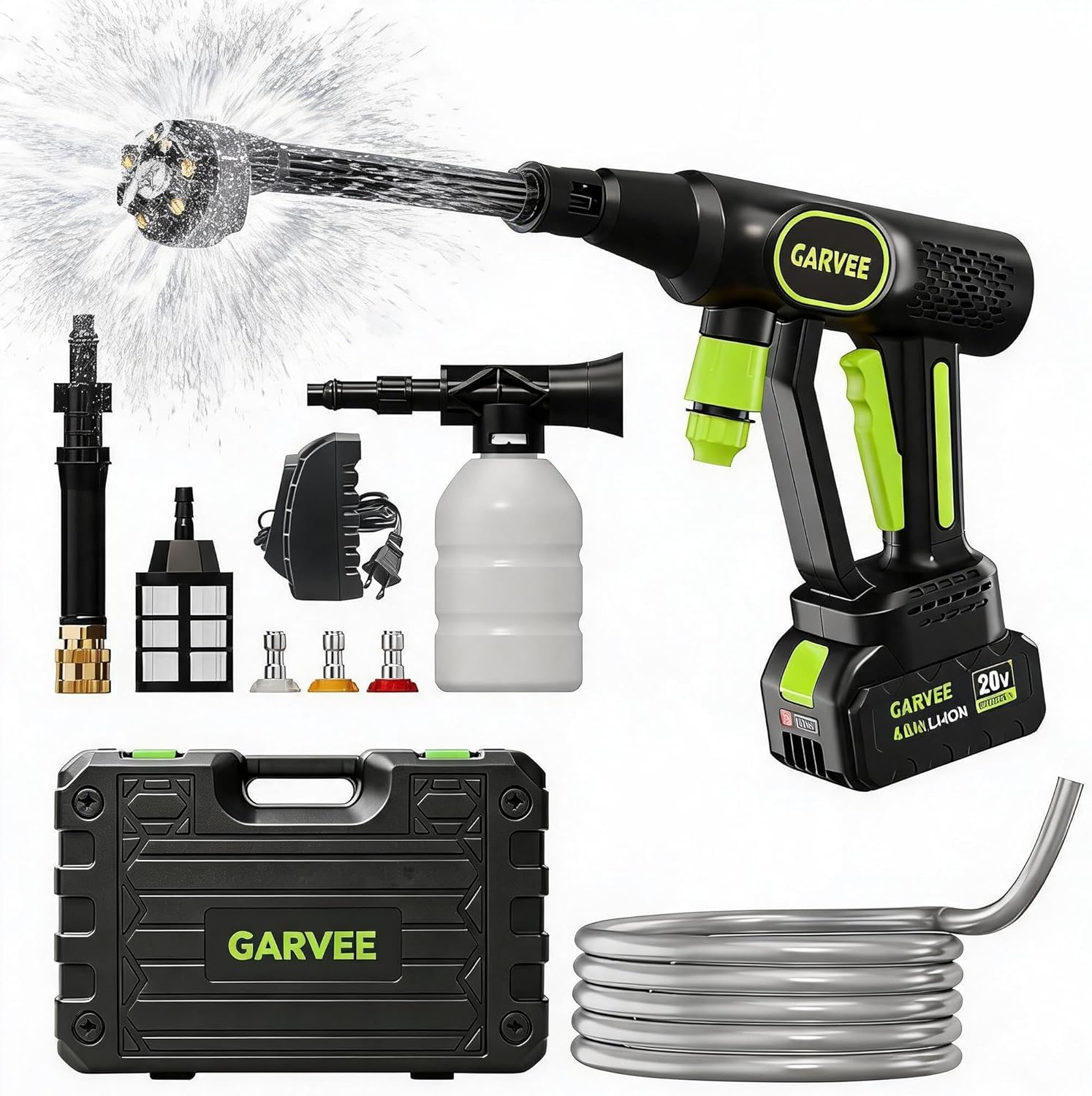 Cordless Pressure Washer, 320  - Foam Cannon Car Wash recensie en prijs