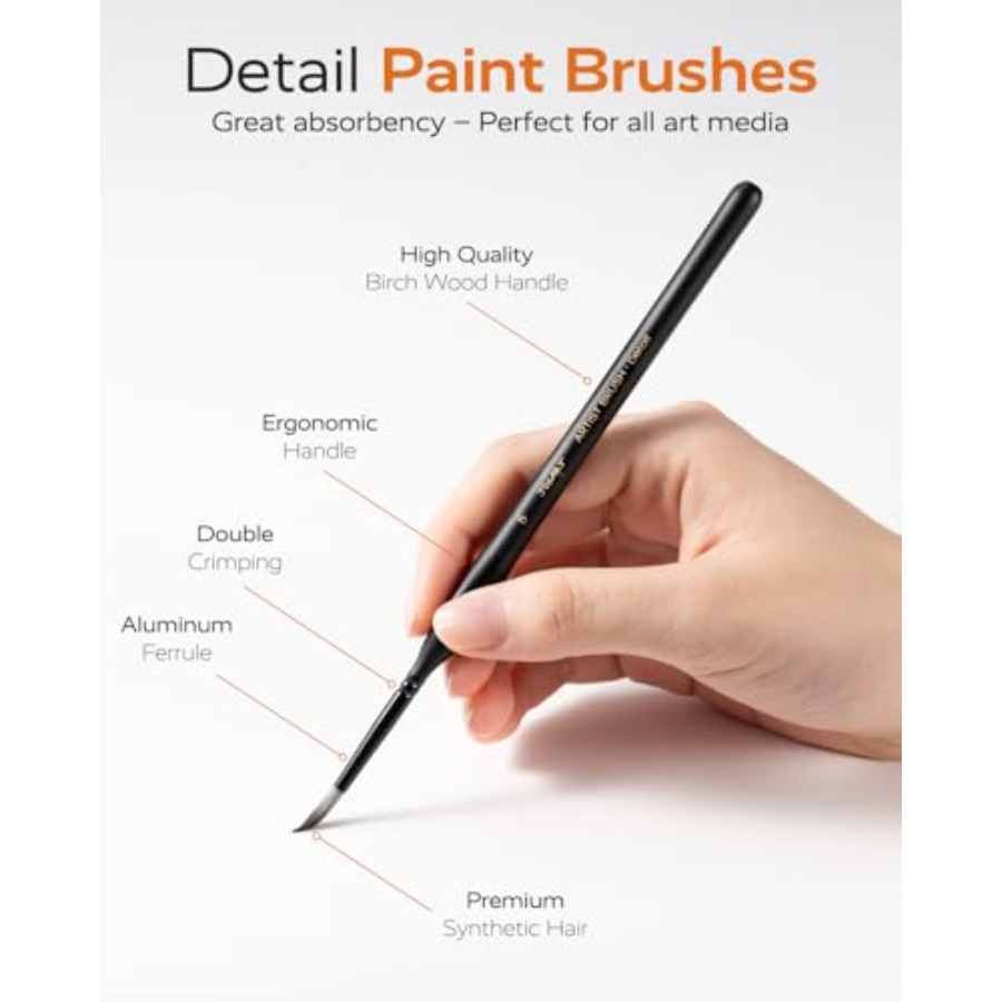 Detail Paint Brushes Set, 12 P - Detailing Brush Set recensie en prijs