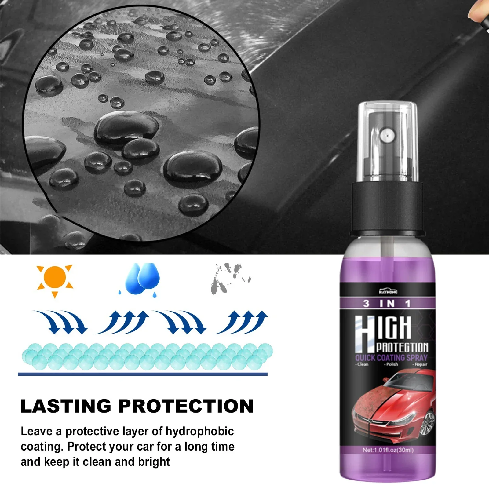 3 in 1 Car Ceramic Liquid Coat - Car Wax Ceramic Coating recensie en prijs