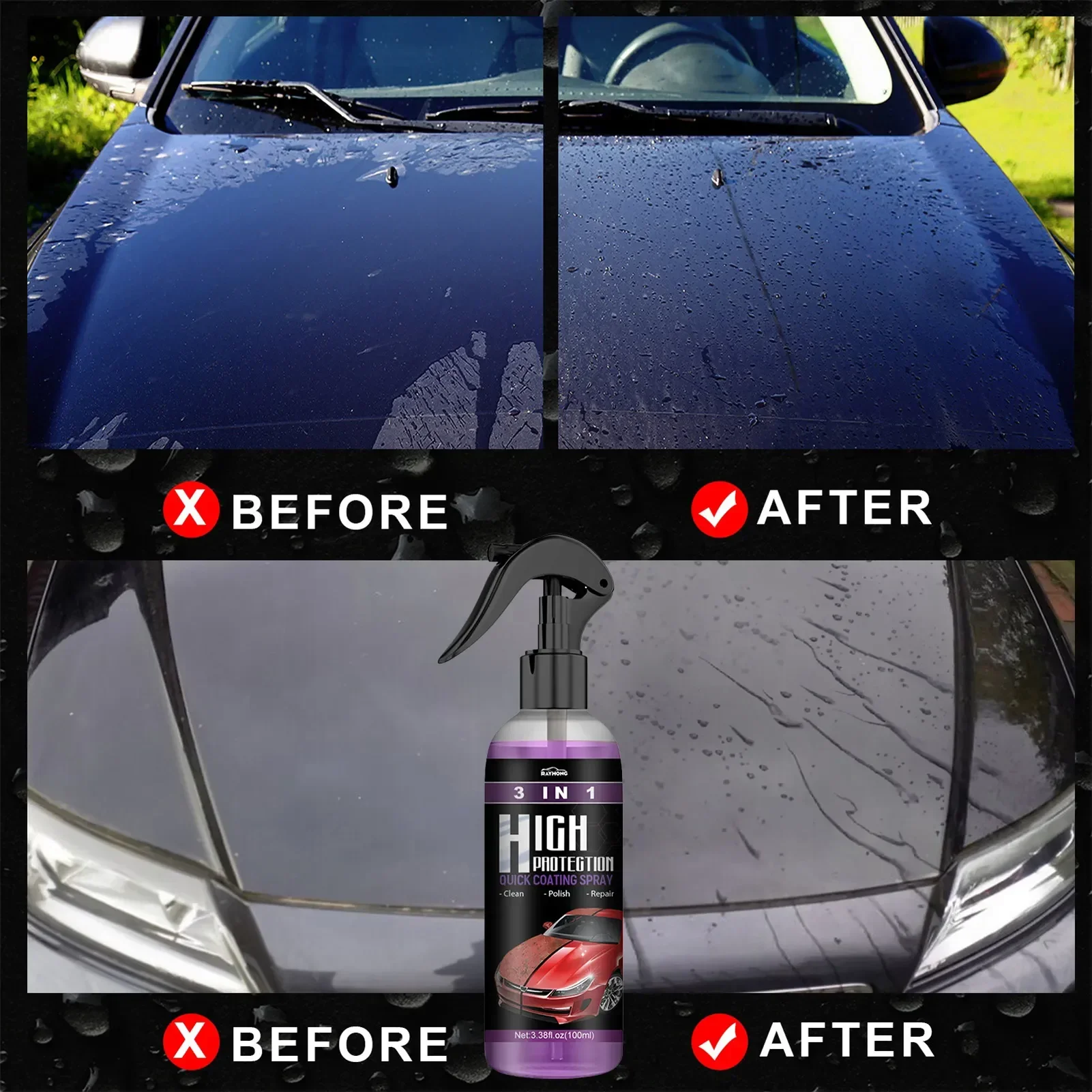 3 in 1 Car Ceramic Liquid Coat - Car Wax Ceramic Coating recensie en prijs