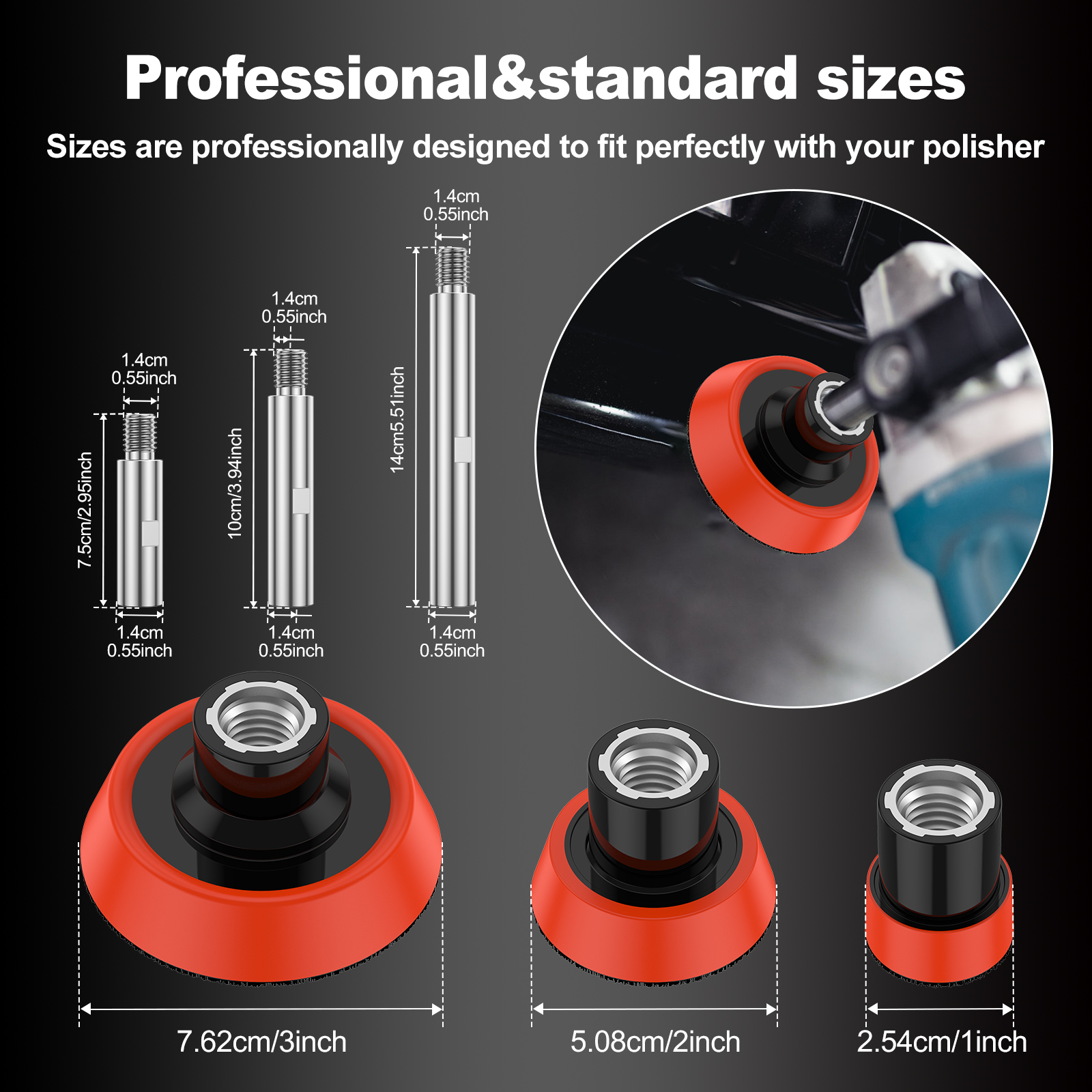 M14 Thread Polisher Extension  - Polish Pad Set Buffer recensie en prijs