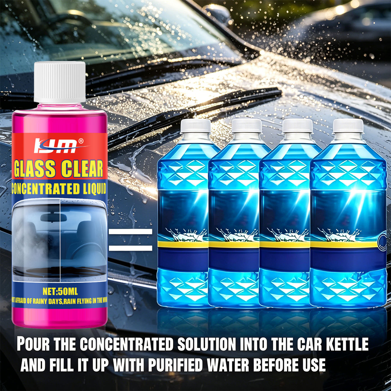 KJM Concentrated Car Glass Cle - Glass Cleaner Streak recensie en prijs